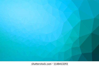Light BLUE vector abstract polygonal layout. Colorful abstract illustration with gradient. The completely new template can be used for your brand book.