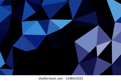 Light BLUE vector abstract polygonal layout. Creative geometric illustration in Origami style with gradient. The completely new template can be used for your brand book.
