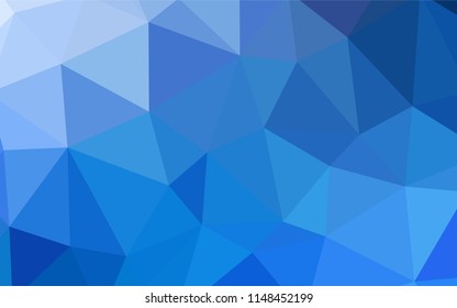 Light BLUE vector abstract polygonal template. Creative geometric illustration in Origami style with gradient. Brand new design for your business.