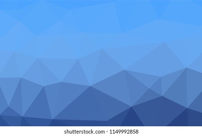 Light BLUE vector abstract polygonal layout. Brand new colored illustration in blurry style with gradient. The textured pattern can be used for background.