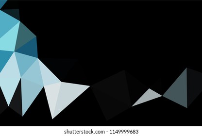 Light BLUE vector abstract polygonal cover. A sample with polygonal shapes. The elegant pattern can be used as part of a brand book.