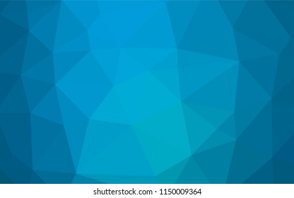 Light BLUE vector abstract polygonal cover. An elegant bright illustration with gradient. A new texture for your design.