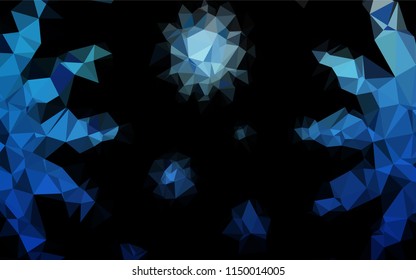 Light BLUE vector abstract polygonal cover. Glitter abstract illustration with an elegant design. The completely new template can be used for your brand book.