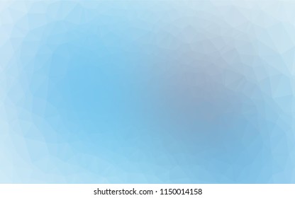 Light BLUE vector abstract polygonal layout. Creative geometric illustration in Origami style with gradient. The polygonal design can be used for your web site.
