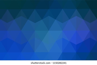 Light BLUE vector abstract polygonal background. Geometric illustration in Origami style with gradient.  Brand new design for your business.