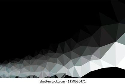 Light BLUE vector abstract polygonal layout. Creative geometric illustration in Origami style with gradient. A completely new template for your business design.