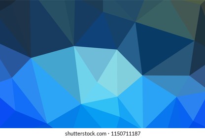 Light BLUE vector abstract polygonal template. Polygonal abstract illustration with gradient. Brand new design for your business.