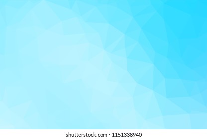 Light BLUE vector abstract polygonal layout. Creative geometric illustration in Origami style with gradient. A completely new design for your business.