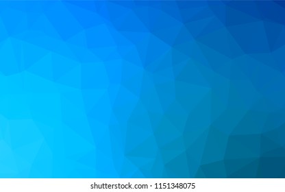 Light BLUE vector abstract polygonal cover. A completely new color illustration in a vague style. The polygonal design can be used for your web site.