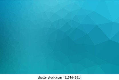 Light BLUE vector abstract polygonal cover. Triangular geometric sample with gradient.  A new texture for your design.