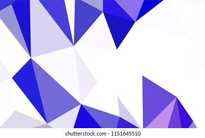 Light BLUE vector abstract polygonal template. Creative geometric illustration in Origami style with gradient. Brand new design for your business.