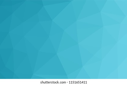 Light BLUE vector abstract polygonal layout. A vague abstract illustration with gradient. Triangular pattern for your business design.