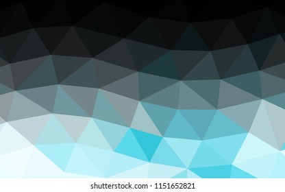 Light BLUE vector abstract polygonal abstract polygonal. Triangular geometric sample with gradient.  The template can be used as a background for cell phones.