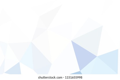 Light BLUE vector abstract polygonal background. Modern abstract illustration with triangles. Completely new template for your banner.