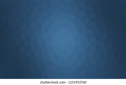 Light BLUE vector abstract polygonal template. Creative illustration in halftone style with triangles. Template for cell phone's backgrounds.