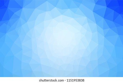 Light BLUE vector abstract polygonal background. Colorful abstract illustration with triangles. A completely new design for your leaflet.