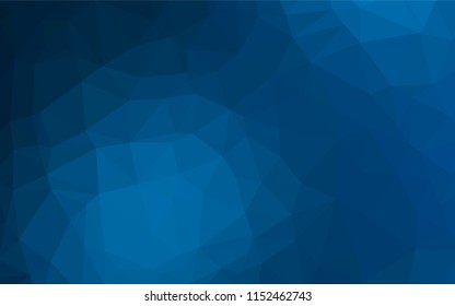 Light BLUE vector abstract polygonal layout. Colorful abstract illustration with gradient. Triangular pattern for your business design.