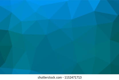 Light BLUE vector abstract polygonal texture. Brand new colored illustration in blurry style with gradient. The best triangular design for your business.
