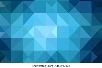 Light BLUE vector abstract polygonal background. Colorful abstract illustration with triangles. A new texture for your web site.