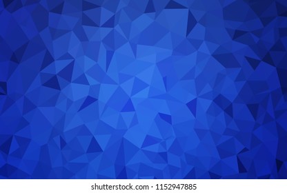 Light BLUE vector abstract polygonal pattern. Creative geometric illustration in Origami style with gradient. Textured pattern for your backgrounds.