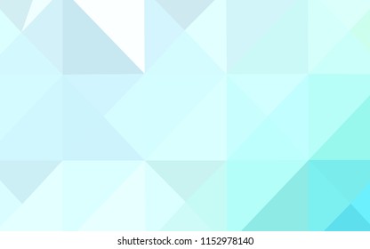 Light BLUE vector abstract polygonal template. Colorful illustration in polygonal style with gradient. The polygonal design can be used for your web site.