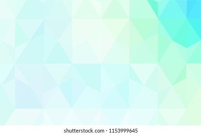 Light BLUE vector abstract polygonal template. Creative geometric illustration in Origami style with gradient. Pattern for a brand book's backdrop.