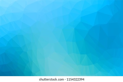 Light BLUE vector abstract polygonal texture. A sample with polygonal shapes. The elegant pattern can be used as part of a brand book.