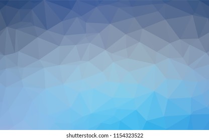 Light BLUE vector abstract polygonal texture. A completely new color illustration in a vague style. A completely new template for your business design.