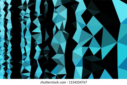 Light BLUE vector abstract polygonal layout. Colorful illustration in abstract style with gradient. Brand new design for your business.