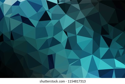 Light BLUE vector abstract polygonal texture. An elegant bright illustration with gradient. The best triangular design for your business.