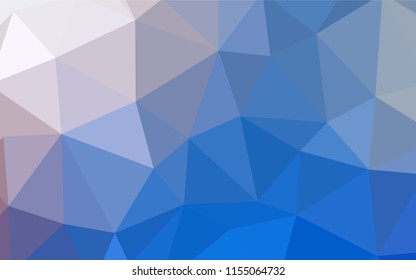 Light BLUE vector abstract polygonal background. A sample with polygonal shapes. Textured pattern for your backgrounds.