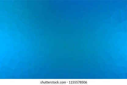 Light BLUE vector abstract polygonal cover. Geometric illustration in Origami style with gradient.  A new texture for your design.