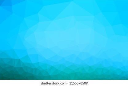 Light BLUE vector abstract polygonal layout. Creative geometric illustration in Origami style with gradient. A new texture for your design.