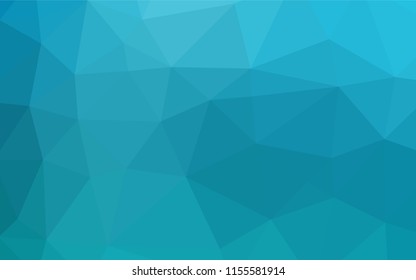 Light BLUE vector abstract polygonal cover. Geometric illustration in Origami style with gradient.  The template can be used as a background for cell phones.