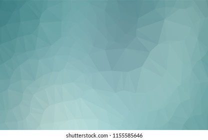 Light BLUE vector abstract polygonal texture. Modern geometrical abstract illustration with gradient. Triangular pattern for your business design.