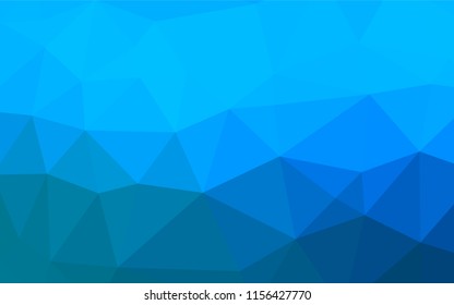 Light BLUE vector abstract polygonal cover. Creative illustration in halftone style with gradient. The completely new template can be used for your brand book.