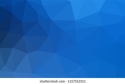 Light BLUE vector abstract polygonal layout. Geometric illustration in Origami style with gradient.  The elegant pattern can be used as part of a brand book.