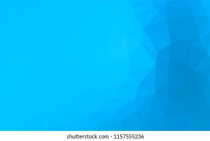 Light BLUE vector abstract polygonal texture. Creative illustration in halftone style with gradient. The completely new template can be used for your brand book.