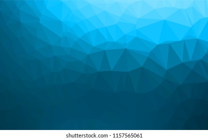 Light BLUE vector abstract polygonal texture. Creative geometric illustration in Origami style with gradient. The textured pattern can be used for background.