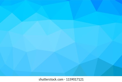Light BLUE vector abstract polygonal layout. Brand new colored illustration in blurry style with gradient. The completely new template can be used for your brand book.