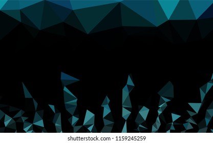 Light BLUE vector abstract polygonal cover. A sample with polygonal shapes. The completely new template can be used for your brand book.