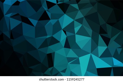 Light BLUE vector abstract polygonal texture. A completely new color illustration in a vague style. The textured pattern can be used for background.