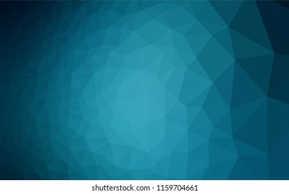 Light BLUE vector abstract polygonal cover. Creative illustration in halftone style with gradient. The elegant pattern can be used as part of a brand book.