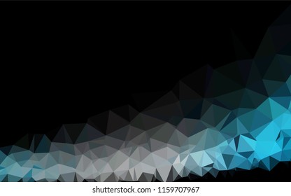Light BLUE vector abstract polygonal cover. Creative geometric illustration in Origami style with gradient. A completely new template for your business design.