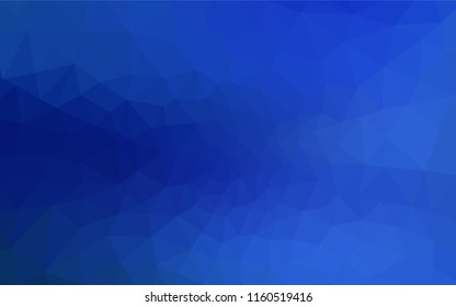 Light BLUE vector abstract polygonal pattern. Geometric illustration in Origami style with gradient.  Triangular pattern for your design.