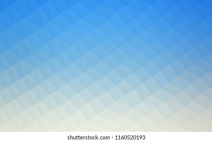 Light BLUE vector abstract polygonal layout. Creative illustration in halftone style with gradient. The elegant pattern can be used as part of a brand book.