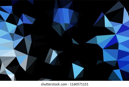 Light BLUE vector abstract polygonal texture. An elegant bright illustration with gradient. The polygonal design can be used for your web site.