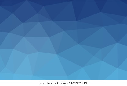 Light BLUE vector abstract polygonal cover. Geometric illustration in Origami style with gradient.  The completely new template can be used for your brand book.