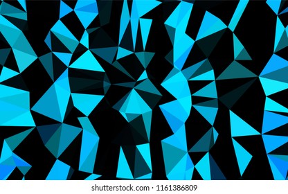 Light BLUE vector abstract polygonal texture. Geometric illustration in Origami style with gradient.  A completely new template for your business design.