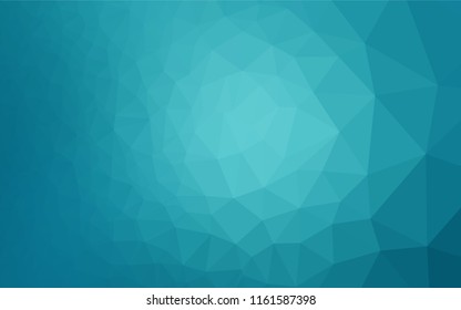 Light BLUE vector abstract polygonal cover. Triangular geometric sample with gradient.  The best triangular design for your business.